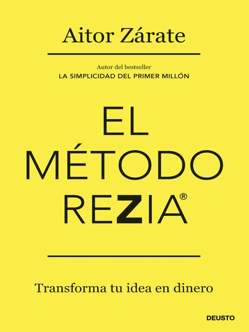 Title details for El método REZIA by Aitor Zárate - Available